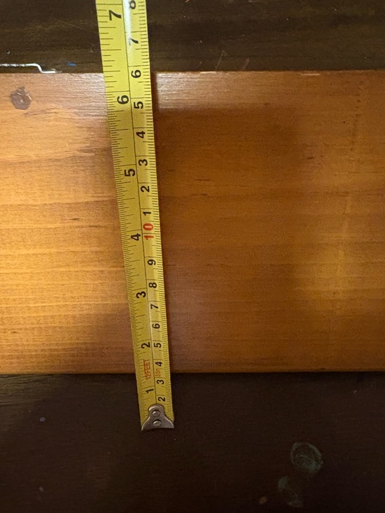 Wooden Heart Accent Wall Shelf in Honey Brown - Picture 4 of 4